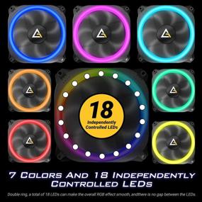 img 2 attached to 🌈 Antec Spark Series 120mm RGB Fans - High Performance PC Fan, 3 Packs