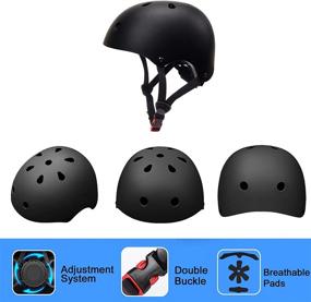 img 2 attached to 🚲 XJD Kids Bike Helmet - Adjustable and Multi-Sport Cycling Skating Scooter Helmet for Boys Girls - Toddler to Youth Sizes for Optimal Safety and Protection