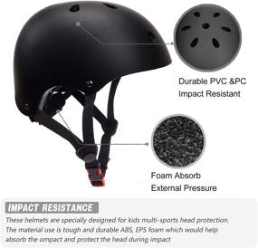 img 1 attached to 🚲 XJD Kids Bike Helmet - Adjustable and Multi-Sport Cycling Skating Scooter Helmet for Boys Girls - Toddler to Youth Sizes for Optimal Safety and Protection