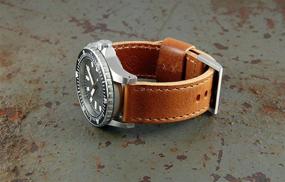 img 1 attached to 👨 Stylish Leather Watch Bands for Men by HELM Watches: Enhance Your Timepiece's Look