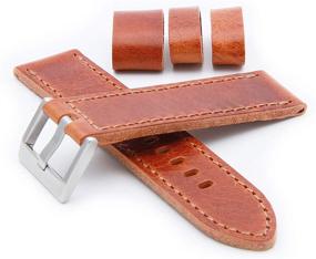 img 3 attached to 👨 Stylish Leather Watch Bands for Men by HELM Watches: Enhance Your Timepiece's Look