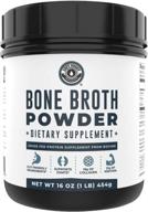 🌱 grass fed beef bone broth protein powder - unflavored. abundant collagen, glucosamine, gelatin. paleo and gut-friendly*. non-gmo, dairy-free protein powder. logo