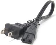 1ft short ac power cable, ancable 18awg figure 8 universal power cord for camera battery chargers, tv, computer, monitor, projector, printer, and more logo