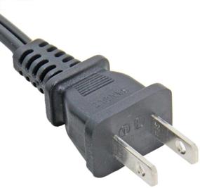 img 1 attached to 1ft Short AC Power Cable, Ancable 18AWG Figure 8 Universal Power Cord for Camera Battery Chargers, TV, Computer, Monitor, Projector, Printer, and More