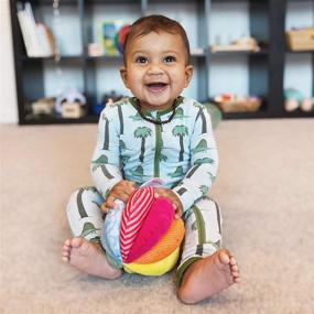 img 2 attached to 🌈 HABA Rainbow Fabric Ball - Easily Washable with 8 Unique Sensory Features