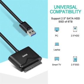 img 2 attached to 💻 Кабель SATA к USB для 2,5-дюймового HDD и SSD - адаптер жесткого диска Benfei USB 3.0 к SATA III