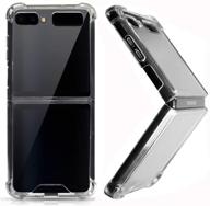 📱 miimall ultra thin crystal clear tpu rubber case for samsung galaxy z flip/z flip 5g - scratch resistant, anti-slip cover (clear) logo