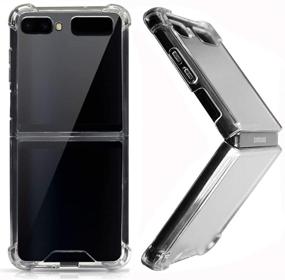 img 4 attached to 📱 Miimall Ultra Thin Crystal Clear TPU Rubber Case for Samsung Galaxy Z Flip/Z Flip 5G - Scratch Resistant, Anti-Slip Cover (Clear)