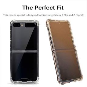 img 2 attached to 📱 Miimall Ultra Thin Crystal Clear TPU Rubber Case for Samsung Galaxy Z Flip/Z Flip 5G - Scratch Resistant, Anti-Slip Cover (Clear)