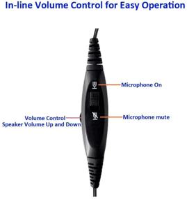 img 2 attached to 2.5mm Headset for Panasonic DECT Cordless Phone KX-TCA430 KX-TGF574 and More - Noise Cancelling Microphone Ideal for Call Centers, Offices, Cisco SPA, Uniden, and Vtech DS6151