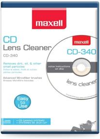 img 2 attached to 🔍 Maxell CD-340 190048 CD/CD-ROM Laser Lens Cleaner: Safe, Effective & Compact Disc Cleaner for CD Player and Game Station