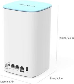 img 2 attached to WAVLINK Whole Home Mesh WiFi System - Tri-Band AC3000 Router & Extender: Covers 5,000 sq. ft, 2-Pack with 1 Router & 1 Extender