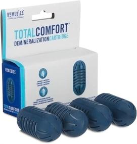 img 4 attached to 💧 HoMedics Demineralization Cartridge 4-Pack: Prevents Hard Water Build-Up, Filters Mineral Deposits, Purifies Water, Eliminates White Dust & Odor