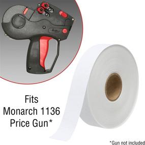 img 3 attached to Monarch 1136 Price Gun White Pricing Labels – Pack of 8 Rolls