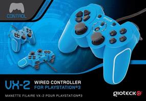 img 1 attached to 🎮 Enhance Gaming Experience with Gioteck VX-2 Wired Controller - Blue for PS3/PC