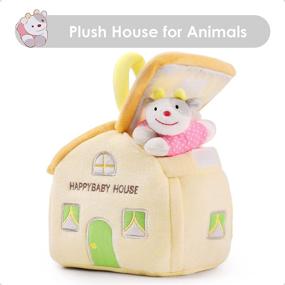 img 1 attached to 🐰 iPlay, iLearn 4 Plush Baby Soft Rattle Toys, Hand Grab Sensory Shaker, Farm Stuffed Animal Set, Infant Easter Basket Girls, Unique Newborn Shower Gifts for Boys Toddlers - 2 3 6 9 12 18 Month 1 Year Old