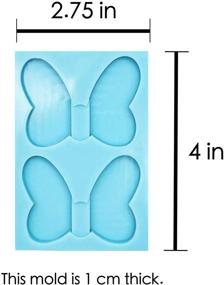 img 2 attached to 🦋 Silicone Mold for Epoxy Resin - Butterfly Bow Straw Topper (Pack of 2)