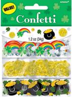 🍀 amscan st. patrick's day value confetti - 1 pack for party decoration logo