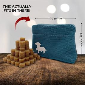 img 1 attached to Convenient Pet Pal Pocket Pouch: Small Dog Treat Bag with Clip and Magnetic Opening!