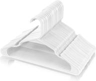 utopia home 50-pack white plastic hangers for clothes - space saving notched hangers - durable slim design with shoulder grooves логотип