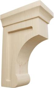 img 4 attached to Ekena Millwork BKTW02X04X06GORW Bracket Rubberwood