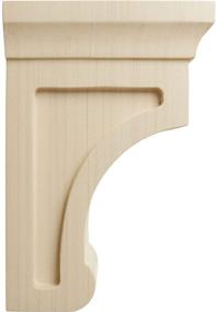 img 2 attached to Ekena Millwork BKTW02X04X06GORW Bracket Rubberwood