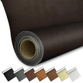 img 4 attached to 🪡 LOGIANIS Large Waterproof Leather Repair Patch – Self Adhesive Stickers for Couch, Car Seats, Sofas, Furniture, Bags (17x48 Inch, Coffee)