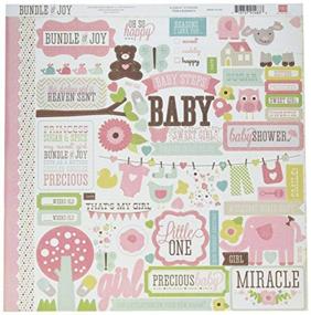 img 1 attached to Echo Park Paper Company Bundle of Joy Girl Cardstock Stickers - 12x12 Elements for Creative Projects