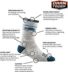 img 2 attached to 🏃 Review: Darn Tough (Style 1050) Women's Micro Crew Ultra-Lightweight with Cushion Run Sock