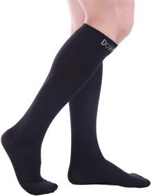 img 1 attached to 🧦 Enhance Circulation & Comfort: Doc Miller Closed Toe Compression Socks 30-40 mmHg