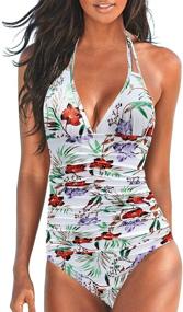 img 4 attached to Upopby Swimsuits Backless Monokini Swimwear Women's Clothing for Swimsuits & Cover Ups