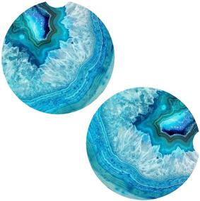 img 4 attached to STARAMZ Pack Agate Absorbent Stoneware Ceramic Accessories