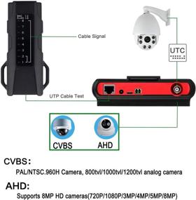 img 1 attached to 📷 SGEF Wrist CCTV Tester: Портативный камерный тестер HD 8MP с AHD CVBS, UTC OSD Control – 4.3-дюймовый ЖК-монитор TFT LCD для аналогового видео, проверки кабеля, управления PTZ и выхода питания 12 В (6300Aplus)