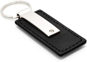 img 1 attached to 🔑 Black Leather Key Chain with Ford Logo