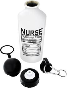 img 4 attached to 💧 ThisWear Nurse Nutritional Label Aluminum Water Bottle: Stay Hydrated with Cap & Sport Top