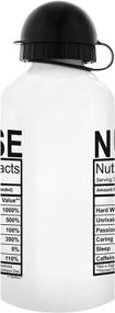 img 3 attached to 💧 ThisWear Nurse Nutritional Label Aluminum Water Bottle: Stay Hydrated with Cap & Sport Top