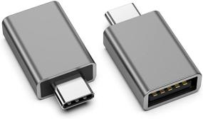 img 4 attached to 🔌 Адаптер SAILLIN USB C к USB 3.0 [2 шт.] - Совместим с iPad Mini/Pro 2021, iMac 2021, MacBook Air/Pro 2020 и другими - Адаптер USB C Male к USB Female (подходит рядом) - Универсальная совместимость с устройствами типа C или Thunderbolt 3