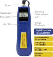 qiirun fiber light meter -70~+10 dbm, 6 calibrated wavelengths, 68g lightweight optical power meter for testing logo