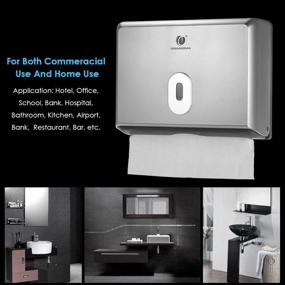 img 1 attached to Anself CHUANGDIAN Wall Mounted Bathroom Dispenser: The Ultimate Sanitation Solution for Janitorial Needs