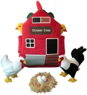 chicken stuffed animal plush playset logo