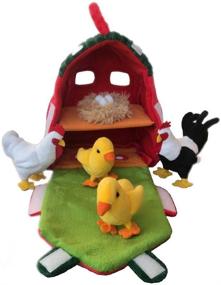 img 1 attached to Chicken Stuffed Animal Plush Playset