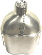 🏕️ alfa1 military stainless steel canteen & kidney style cup: durable and versatile gear for outdoor enthusiasts логотип