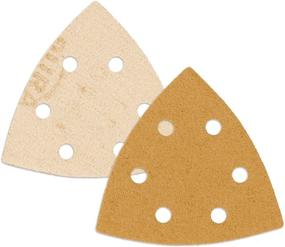 img 2 attached to 🔲 Dura-Gold Premium Triangle Mouse Sanding Sheets 80 Grit (Box of 24) - Woodworking, Crafting Essential with 6 Hole Pattern Hook & Loop Triangular Shaped Mouse Sander Discs and Aluminum Oxide Abrasive Sandpaper