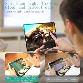 img 1 attached to Протектор экрана Tiietone Green Light Eye Protection для iPad 9.7 6-го поколения/5-го поколения/iPad Pro 9.7/iPad Air/Air 2 - Защитная пленка из закаленного стекла HD, против УФ-лучей и синего света