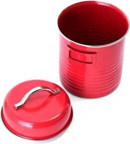 img 3 attached to Small Red Kamenstein Food Storage Canister with Card Holder