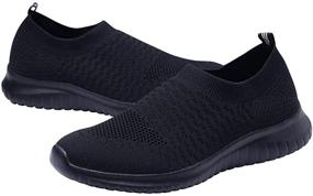 img 2 attached to LANCROP Men's Sock Walking Shoes: Premium Loafers & Slip-Ons for Men