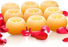 img 2 attached to 🕯️ Furora LIGHTING Flameless Candles: Stylish Decorative Balls with Timer, Real Wax LED Tea Lights for Centerpiece Bowls and Home Décor