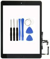 📱 kakusiga new touch screen glass digitizer assembly for ipad 5 air 1st gen a1474 a1475 a1476 - black (home button, camera holder, adhesive, tool kit included) logo