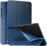 📱 procase galaxy tab a 8.0 2019 case - slim trifold stand folio soft cover with translucent frosted back, compatible with 8.0 inch galaxy tab a 2019 sm-t290 sm-t295 - navy logo