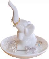 🐘 pudding cabin elephant ring holder dish – perfect women's gift for wedding, engagement, birthday, christmas, bridal shower logo